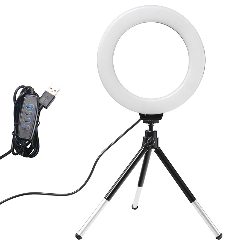 Photography Lighting Overhead - 6-calowa lampa pierścieniowa ze statywem Led