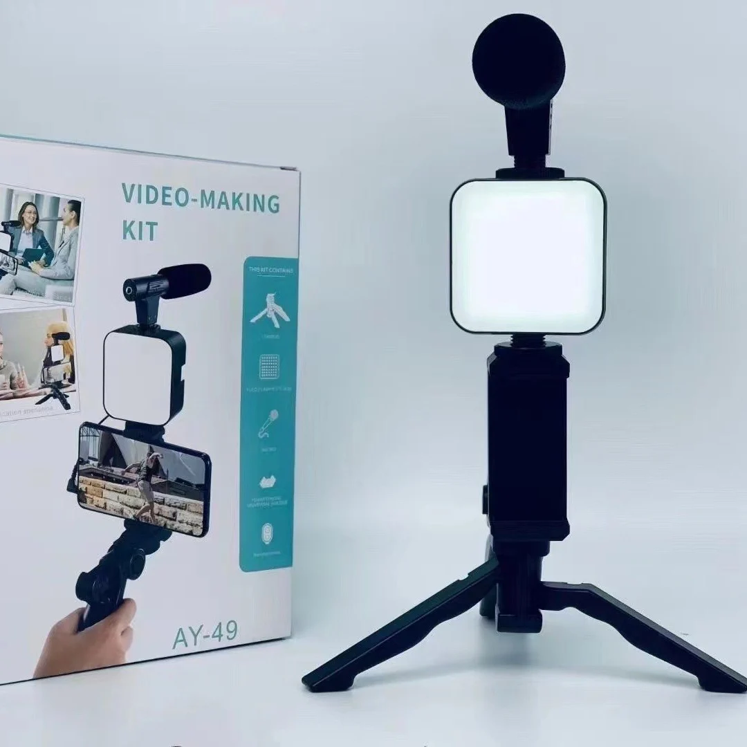 Photography Led Lighting Kit - Zestaw do vlogowania na smartfonie ze