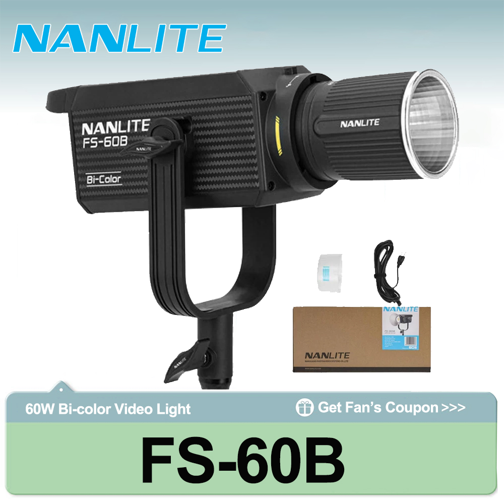Photography Lighting Wireless - Nanlite FS-60B 70W Dwukolorowy Reflektor 2700K-6500K