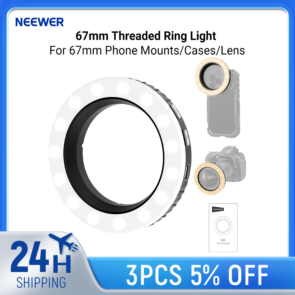 Photography Lighting Overhead - NEEWER Basics 67mm Pierścieniowa Lampa z