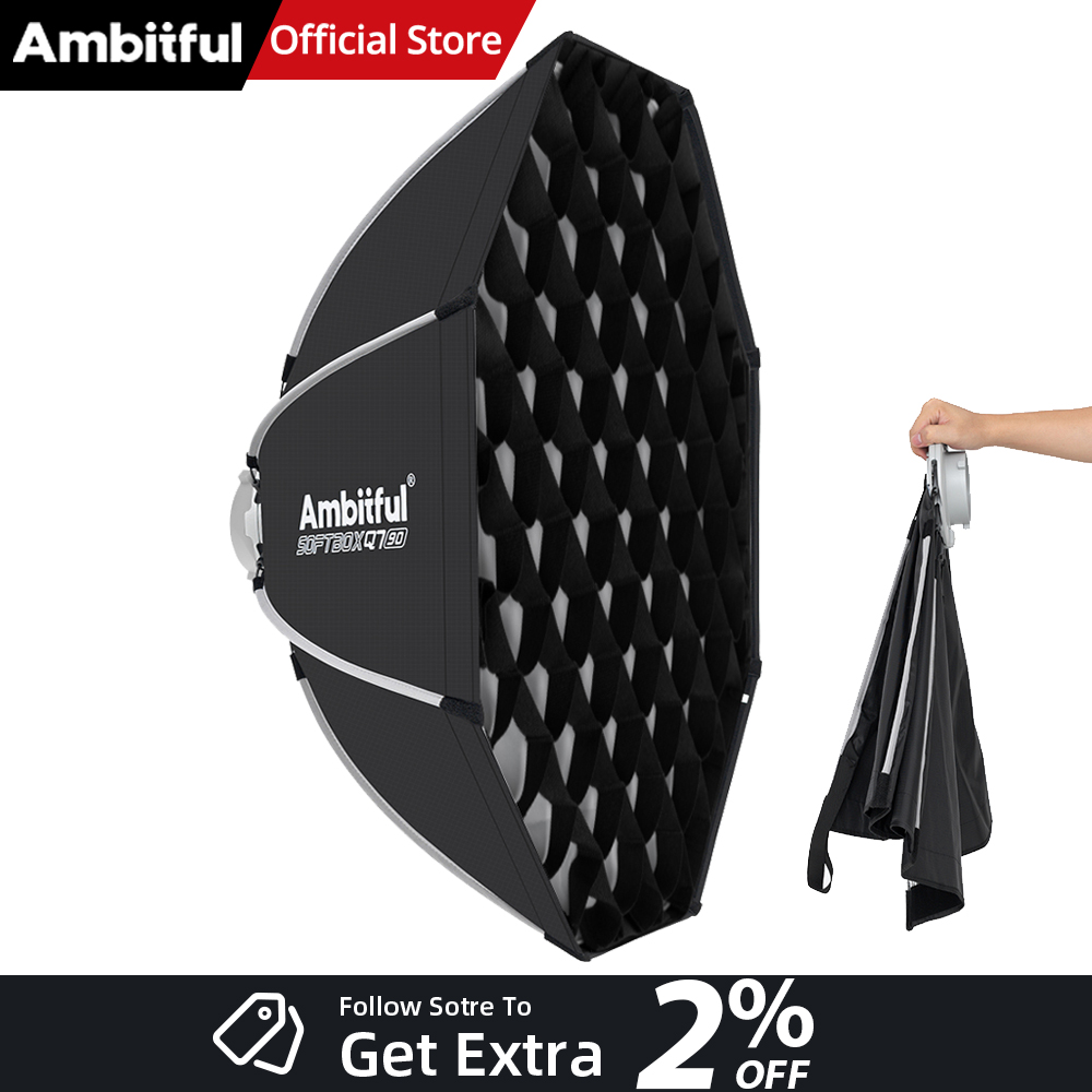 Photography Lighting Set Up - AMBITFUL Q7II 55/65/90cm Octagonalny Softbox z