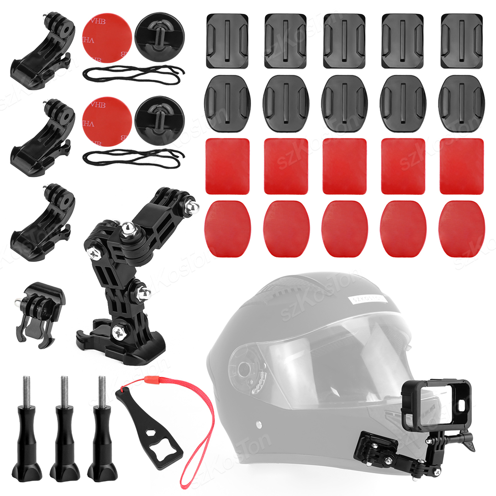 Gopro Action Camera Hero 11 Black - Zestawy mocowania podbródka do kasku motocyklowego