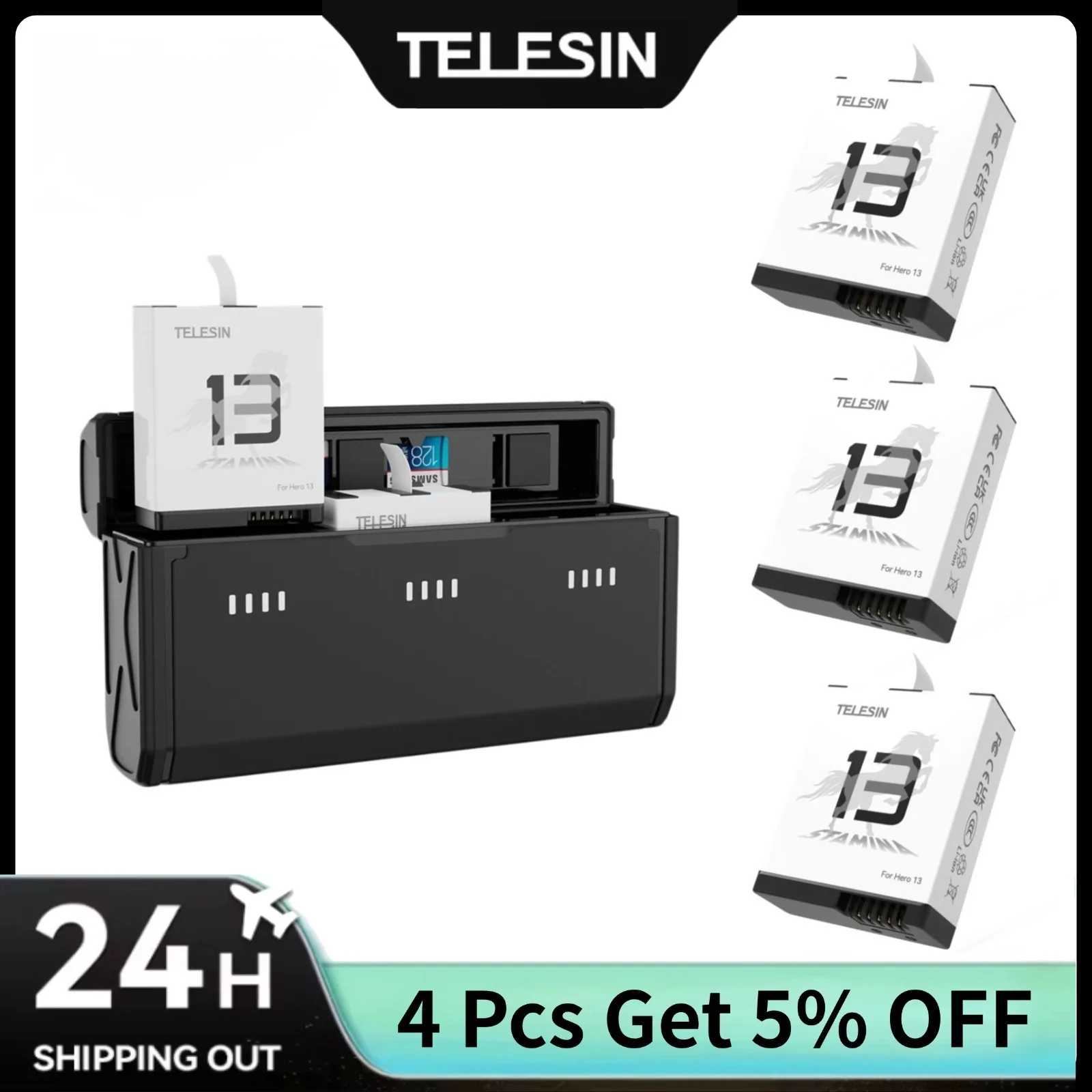 TELESIN Przenośny Zestaw Szybk – Gopro Action Camera Hero 11 Black recenzja i cena