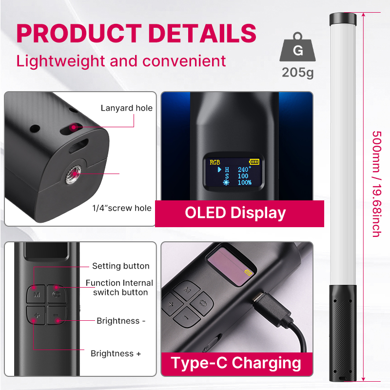 Ulanzi VL119 Ręczna kolorowa l – Photography Lighting Wireless recenzja i cena