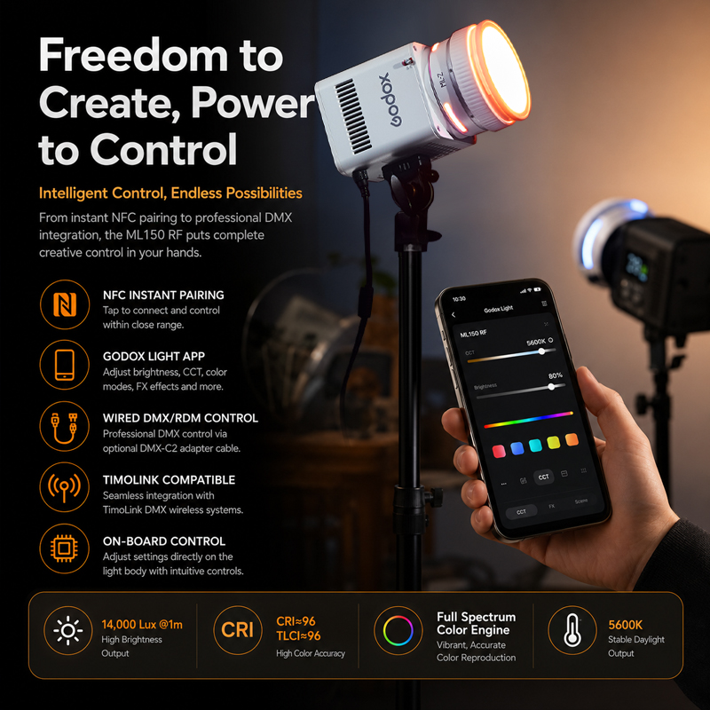 Godox ML150RF Pełnokolorowa la – Photography Lighting Wireless recenzja i cena