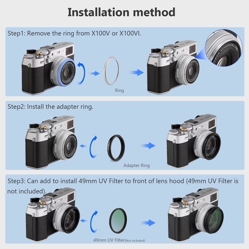Adapter pierścieniowy filtra o – Fujifilm Camera X100Vi recenzja i cena