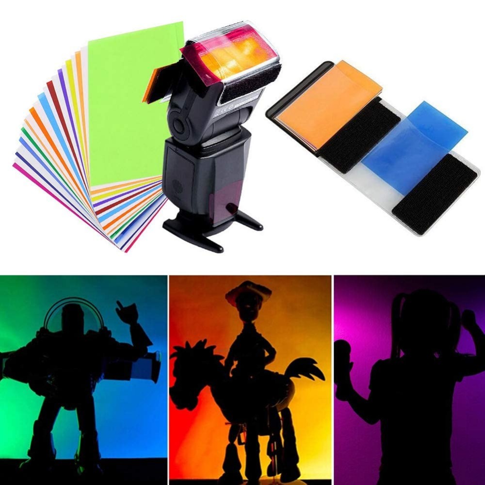 Zestaw 12 Kolorowych Żeli do L – Photography Lighting Gel recenzja i cena