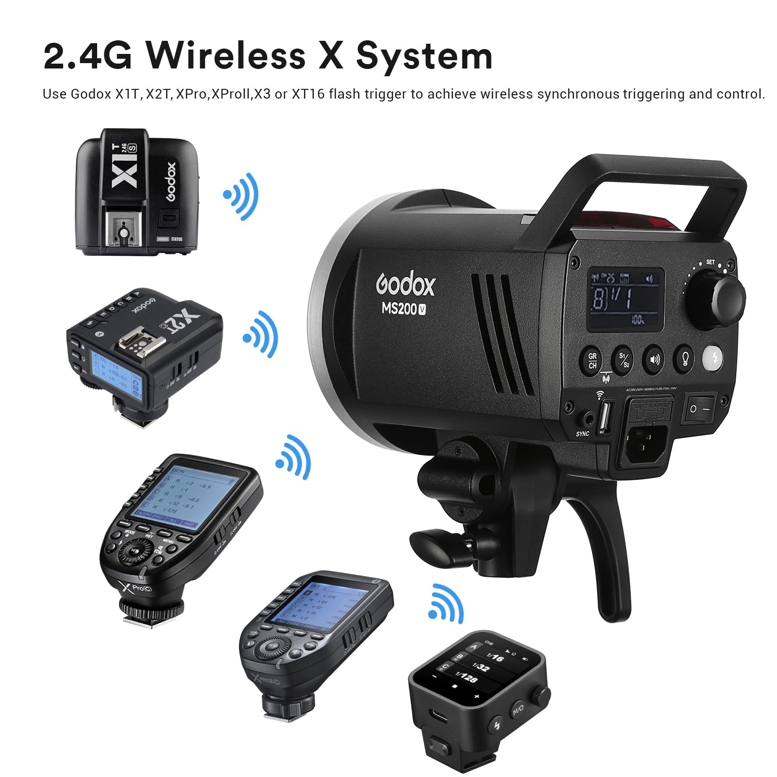 Godox MS200V Lampa studyjna bł – Photography Lighting Portrait recenzja i cena