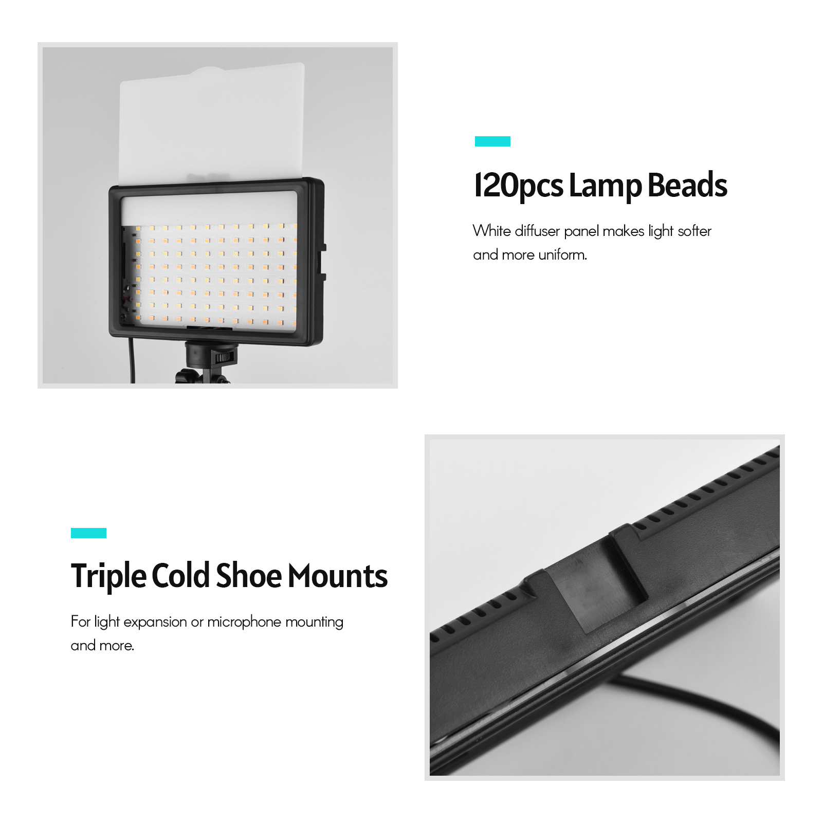 Andoer 2 szt. Zestaw światło L – Photography Lighting Set Up recenzja i cena